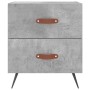 Nightstand 2 pcs concrete gray engineered wood 40x35x47.5cm by vidaXL, Nightstands - Ref: Foro24-827253, Price: 61,66 €, Disc...