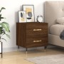 Brown oak engineered wood bedside table 40x35x47.5 cm by vidaXL, Nightstands - Ref: Foro24-827274, Price: 33,31 €, Discount: %