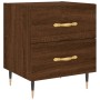 Brown oak engineered wood bedside table 40x35x47.5 cm by vidaXL, Nightstands - Ref: Foro24-827274, Price: 33,31 €, Discount: %