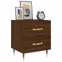 Brown oak engineered wood bedside table 40x35x47.5 cm by vidaXL, Nightstands - Ref: Foro24-827274, Price: 33,31 €, Discount: %