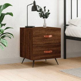 Oak brown engineered wood bedside table 40x35x47.5 cm by vidaXL, Nightstands - Ref: Foro24-827258, Price: 45,76 €, Discount: %