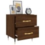 Nightstand 2 pcs oak brown engineered wood 40x35x47.5 cm by vidaXL, Nightstands - Ref: Foro24-827275, Price: 80,95 €, Discoun...