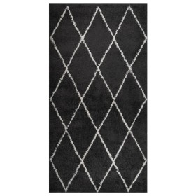 Cream and anthracite gray long pile rug 80x150 cm by vidaXL, Rugs - Ref: Foro24-342158, Price: 26,78 €, Discount: %