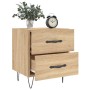 Bedside table 2 units engineered wood Sonoma oak 40x35x47.5 cm by vidaXL, Nightstands - Ref: Foro24-827299, Price: 76,07 €, D...