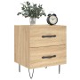 Bedside table 2 units engineered wood Sonoma oak 40x35x47.5 cm by vidaXL, Nightstands - Ref: Foro24-827299, Price: 76,07 €, D...