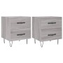 Nightstands 2 pcs Sonoma gray engineered wood 40x35x47.5 cm by vidaXL, Nightstands - Ref: Foro24-827305, Price: 78,55 €, Disc...