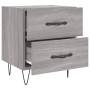 Mesitas noche 2 uds madera ingeniería gris Sonoma 40x35x47,5 cm de vidaXL, Mesitas de noche - Ref: Foro24-827305, Precio: 78,...