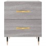 Sonoma gray engineered wood bedside table 40x35x47.5 cm by vidaXL, Nightstands - Ref: Foro24-827272, Price: 56,14 €, Discount: %