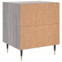 Mesita de noche madera de ingeniería gris Sonoma 40x35x47,5 cm de vidaXL, Mesitas de noche - Ref: Foro24-827272, Precio: 56,1...