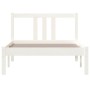 White solid wood bed frame 90x190 cm by vidaXL, Beds and slatted bases - Ref: Foro24-814850, Price: 93,45 €, Discount: %