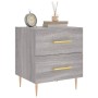 Mesita de noche madera de ingeniería gris Sonoma 40x35x47,5 cm de vidaXL, Mesitas de noche - Ref: Foro24-827288, Precio: 44,9...