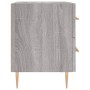 Mesita de noche madera de ingeniería gris Sonoma 40x35x47,5 cm de vidaXL, Mesitas de noche - Ref: Foro24-827288, Precio: 44,9...