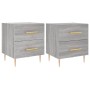 Nightstands 2 pcs Sonoma gray engineered wood 40x35x47.5 cm by vidaXL, Nightstands - Ref: Foro24-827289, Price: 100,44 €, Dis...