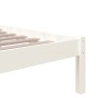 White solid wood bed frame 90x190 cm by vidaXL, Beds and slatted bases - Ref: Foro24-814850, Price: 93,45 €, Discount: %