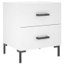 Nightstands 2 pcs engineered wood white 40x35x47.5 cm by vidaXL, Nightstands - Ref: Foro24-827309, Price: 93,21 €, Discount: %