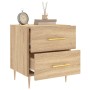 Nightstand 2 pcs engineered wood Sonoma oak 40x35x47.5 cm by vidaXL, Nightstands - Ref: Foro24-827283, Price: 97,21 €, Discou...