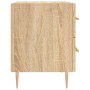 Mesita noche 2 uds madera ingeniería roble Sonoma 40x35x47,5 cm de vidaXL, Mesitas de noche - Ref: Foro24-827283, Precio: 97,...