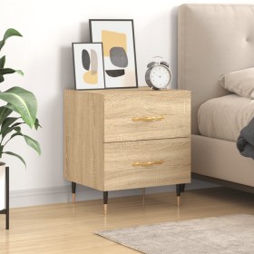 Sonoma oak engineered wood bedside table 40x35x47.5 cm by vidaXL, Nightstands - Ref: Foro24-827266, Price: 45,99 €, Discount: %