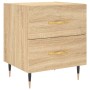 Sonoma oak engineered wood bedside table 40x35x47.5 cm by vidaXL, Nightstands - Ref: Foro24-827266, Price: 47,99 €, Discount: %