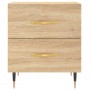 Sonoma oak engineered wood bedside table 40x35x47.5 cm by vidaXL, Nightstands - Ref: Foro24-827266, Price: 47,99 €, Discount: %