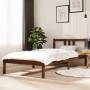 Honey brown solid wood bed frame 90x190 cm by vidaXL, Beds and slatted bases - Ref: Foro24-814852, Price: 81,15 €, Discount: %