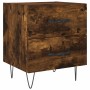 Smoked oak engineered wood bedside table 40x35x47.5 cm by vidaXL, Nightstands - Ref: Foro24-827302, Price: 31,73 €, Discount: %