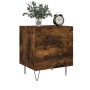 Smoked oak engineered wood bedside table 40x35x47.5 cm by vidaXL, Nightstands - Ref: Foro24-827302, Price: 31,73 €, Discount: %