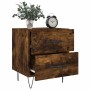 Smoked oak engineered wood bedside table 40x35x47.5 cm by vidaXL, Nightstands - Ref: Foro24-827302, Price: 31,73 €, Discount: %