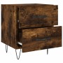 Smoked oak engineered wood bedside table 40x35x47.5 cm by vidaXL, Nightstands - Ref: Foro24-827302, Price: 31,73 €, Discount: %