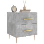 Mesita noche 2 uds madera ingeniería gris hormigón 40x35x47,5cm de vidaXL, Mesitas de noche - Ref: Foro24-827285, Precio: 97,...