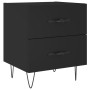 Black engineered wood nightstand 40x35x47.5 cm by vidaXL, Nightstands - Ref: Foro24-827294, Price: 47,99 €, Discount: %