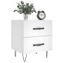 White engineered wood bedside table 40x35x47.5 cm by vidaXL, Nightstands - Ref: Foro24-827292, Price: 36,99 €, Discount: %