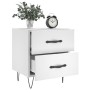 White engineered wood bedside table 40x35x47.5 cm by vidaXL, Nightstands - Ref: Foro24-827292, Price: 36,99 €, Discount: %