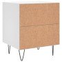 White engineered wood bedside table 40x35x47.5 cm by vidaXL, Nightstands - Ref: Foro24-827292, Price: 36,99 €, Discount: %