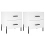 Nightstands 2 pcs engineered wood white 40x35x47.5 cm by vidaXL, Nightstands - Ref: Foro24-827325, Price: 102,03 €, Discount: %