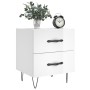 Glossy white engineered wood bedside table 40x35x47.5cm by vidaXL, Nightstands - Ref: Foro24-827296, Price: 47,15 €, Discount: %