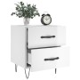 Glossy white engineered wood bedside table 40x35x47.5cm by vidaXL, Nightstands - Ref: Foro24-827296, Price: 47,15 €, Discount: %