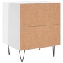 Glossy white engineered wood bedside table 40x35x47.5cm by vidaXL, Nightstands - Ref: Foro24-827296, Price: 47,15 €, Discount: %