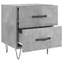 Mesita noche 2 uds madera ingeniería gris hormigón 40x35x47,5cm de vidaXL, Mesitas de noche - Ref: Foro24-827301, Precio: 76,...