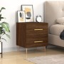 Engineered wood brown oak bedside table 40x35x47.5 cm by vidaXL, Nightstands - Ref: Foro24-827290, Price: 33,25 €, Discount: %