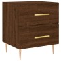 Engineered wood brown oak bedside table 40x35x47.5 cm by vidaXL, Nightstands - Ref: Foro24-827290, Price: 33,25 €, Discount: %