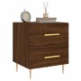 Engineered wood brown oak bedside table 40x35x47.5 cm by vidaXL, Nightstands - Ref: Foro24-827290, Price: 33,25 €, Discount: %