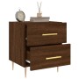 Engineered wood brown oak bedside table 40x35x47.5 cm by vidaXL, Nightstands - Ref: Foro24-827290, Price: 33,25 €, Discount: %