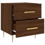 Engineered wood brown oak bedside table 40x35x47.5 cm by vidaXL, Nightstands - Ref: Foro24-827290, Price: 33,25 €, Discount: %