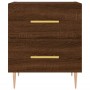 Engineered wood brown oak bedside table 40x35x47.5 cm by vidaXL, Nightstands - Ref: Foro24-827290, Price: 33,25 €, Discount: %