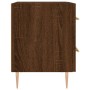 Engineered wood brown oak bedside table 40x35x47.5 cm by vidaXL, Nightstands - Ref: Foro24-827290, Price: 33,25 €, Discount: %