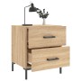 Bedside table 2 units engineered wood Sonoma oak 40x35x47.5 cm by vidaXL, Nightstands - Ref: Foro24-827315, Price: 103,71 €, ...