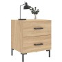 Bedside table 2 units engineered wood Sonoma oak 40x35x47.5 cm by vidaXL, Nightstands - Ref: Foro24-827315, Price: 103,71 €, ...