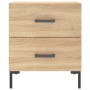 Bedside table 2 units engineered wood Sonoma oak 40x35x47.5 cm by vidaXL, Nightstands - Ref: Foro24-827315, Price: 103,71 €, ...