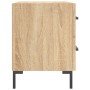 Bedside table 2 units engineered wood Sonoma oak 40x35x47.5 cm by vidaXL, Nightstands - Ref: Foro24-827315, Price: 103,71 €, ...